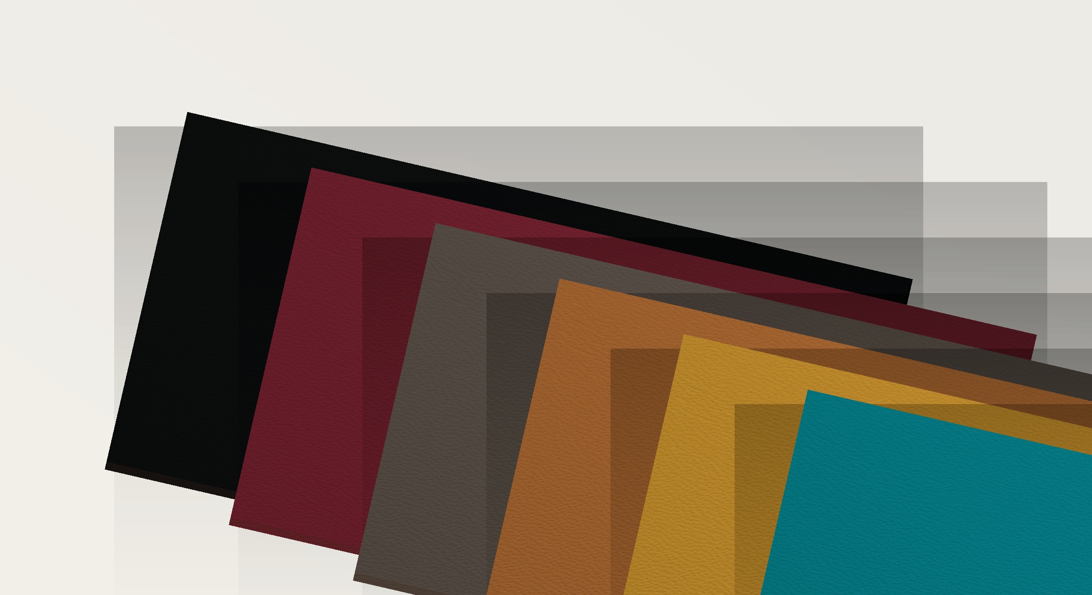 GALUX automotive leather color sample layers